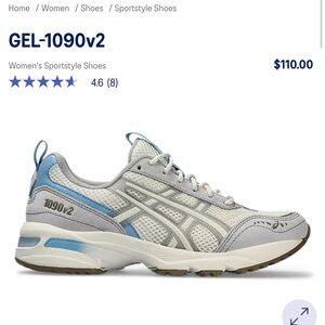 Gray & Off-White Gel-1090V2 Sneakers